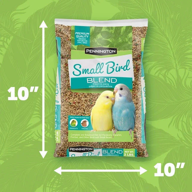 Small Breed Everyday Blend Dry Bird Food, for Parakeets, Canaries and Finches - 3 lb. Bag