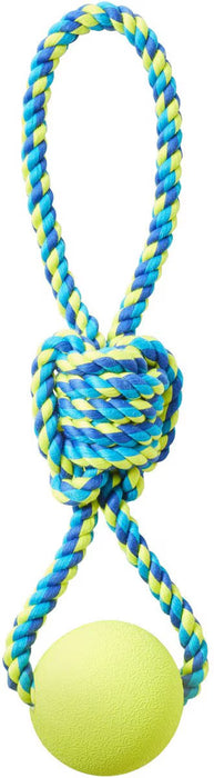 Frisco Rope with Rubber Ball Dog Toy - Medium/Large