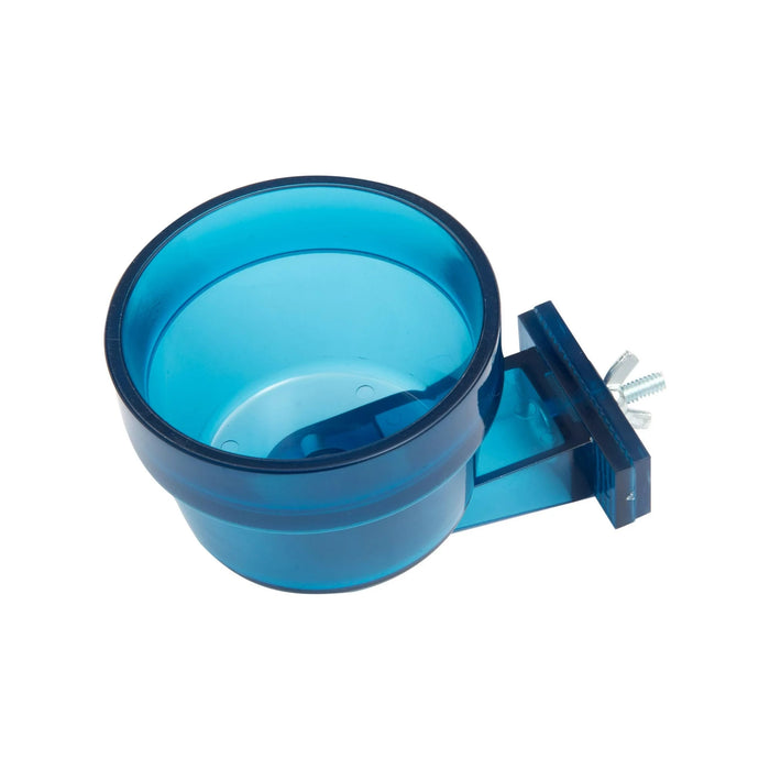 Quick Lock Bowl for Small Animal and Bird Feeder, Blue, 10oz.