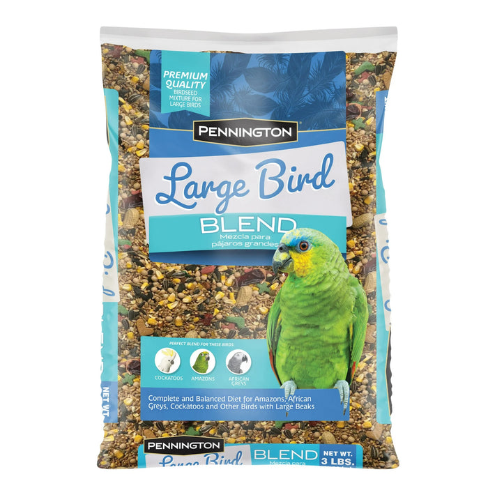 Large Bird Everyday Blend Bird Food for Parrots, Cockatoos; 3 lb. Bag