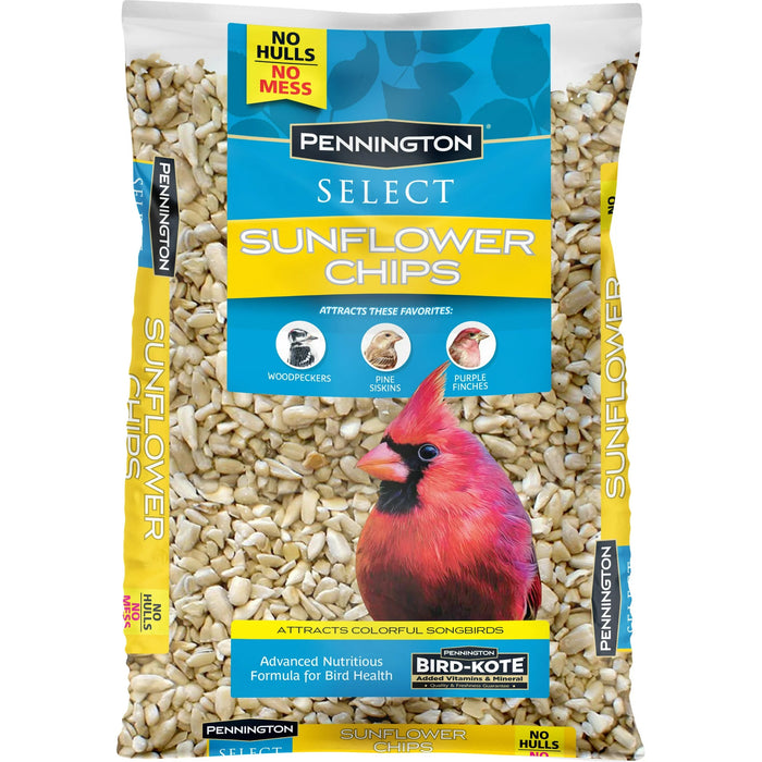 Select Sunflower Chips, Dry Wild Bird Food and Seed, 5 lb. Bag, 1 Pack