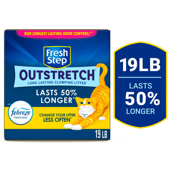 Long Lasting Concentrated Litter with Febreze, Clumping Cat Litter - 19 lb