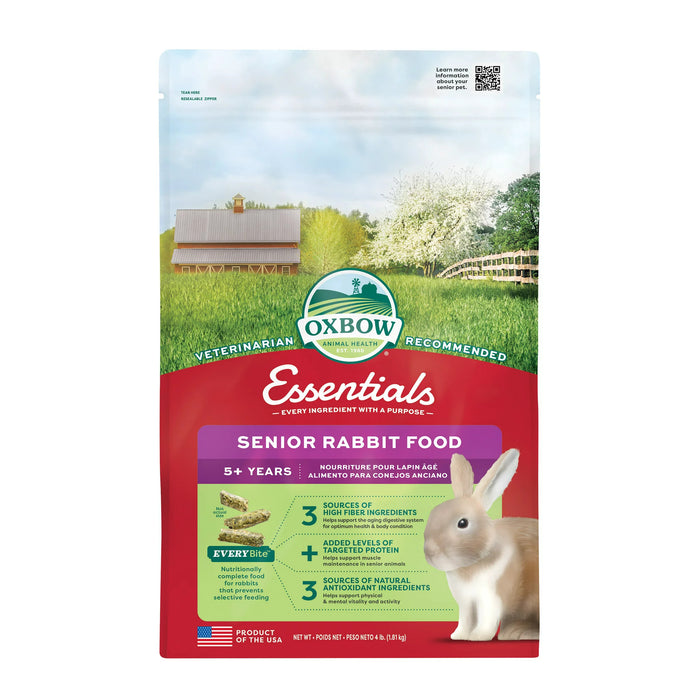 Animal Health Essentials Senior Rabbit Food - Dry Pellet - 4lbs