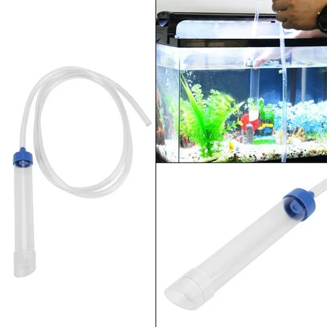 Aquarium Vacuum Air Pump Siphon Fish Tank Gravel Sand Cleaner Kit Water Filter Changer