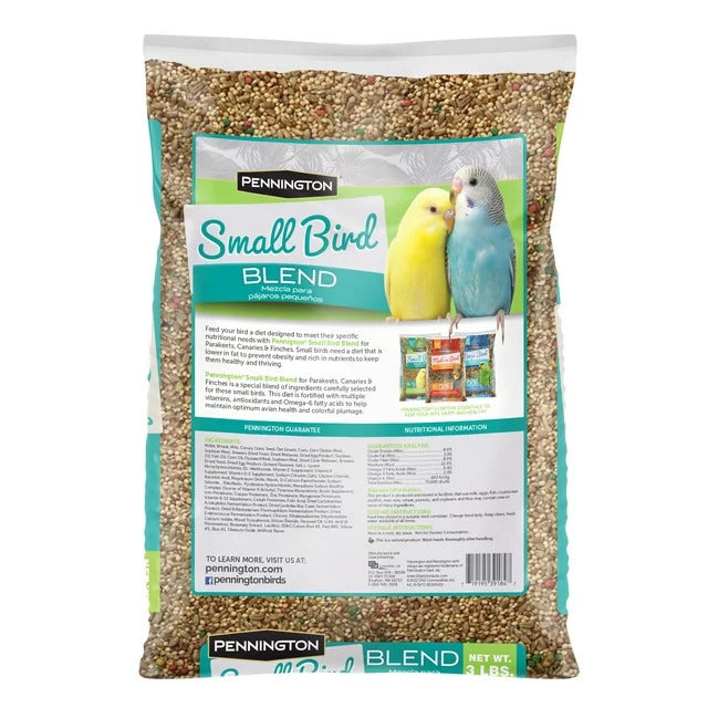 Small Breed Everyday Blend Dry Bird Food, for Parakeets, Canaries and Finches - 3 lb. Bag