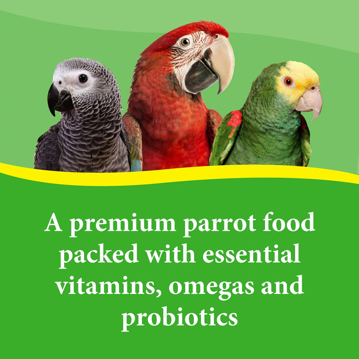 Premium Parrot Bird Food, Seeds, 4 lb. Stay Fresh Jar