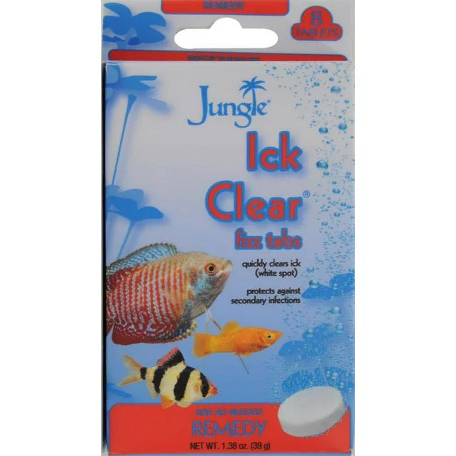 Ick Clear Fizz Tablets for Cleaner Aquariums - 8 Ct