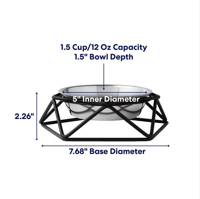 Elevated Stainless Steel Dog & Cat Bowl with Metal Stand