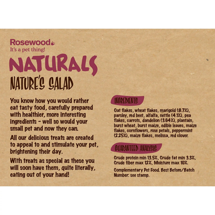 Naturals Nature's Salad Rabbit, Guinea Pig, & Chinchilla Treat