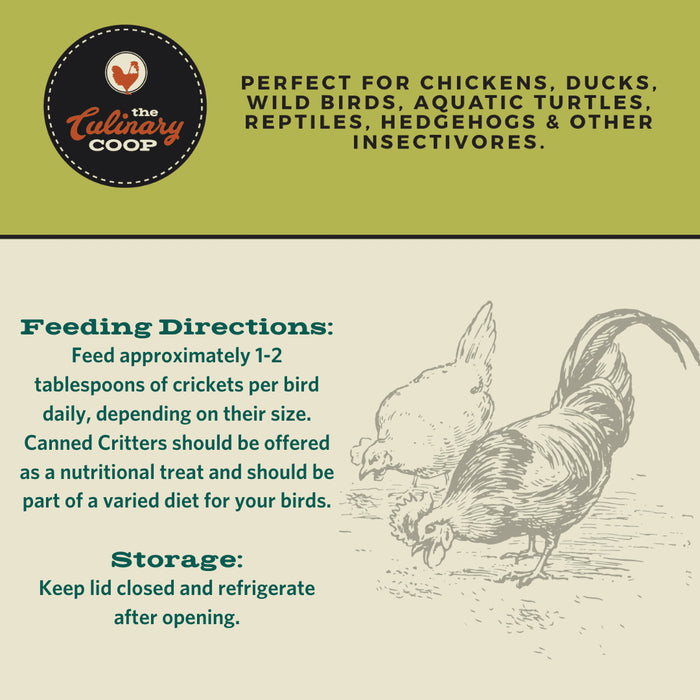 Canned Crickets, All-Natural Chicken Treats - 2.75 oz