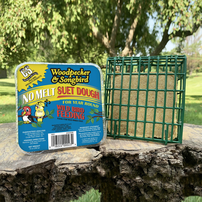 Melt Suet Dough Woodpecker & Songbird Wild Bird Food, 10 oz- 8 Pack, Fresh