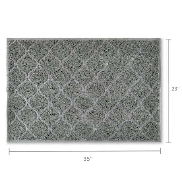 Large Trapper Litter Gray Mat - 35" x 23"