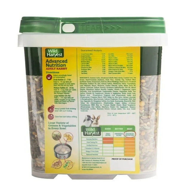 Advanced Nut Diet for Rabbits - 4.5 lbs