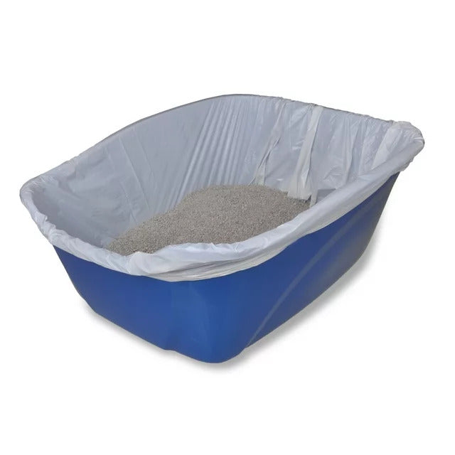 High Sided Cat Litter Box, Giant, Color May Vary - Blue