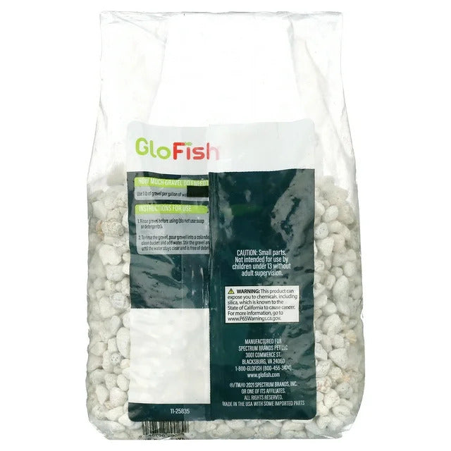 White Accent Gravel for Aquariums, 5-Pounds