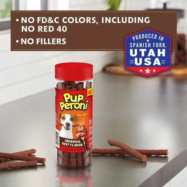 Original Beef Flavor Dog Treats - 7.8 oz Canister