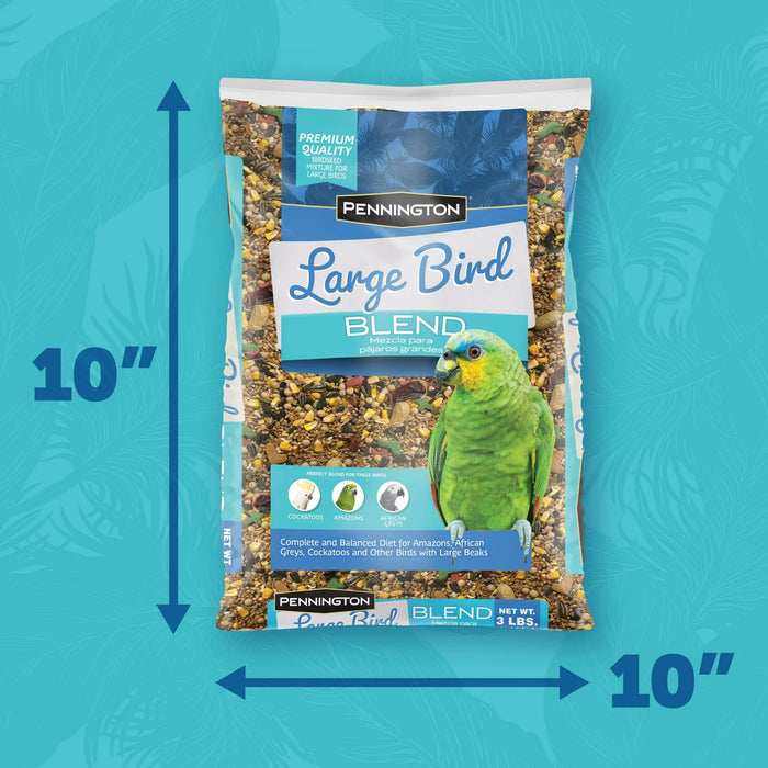 Large Bird Everyday Blend Bird Food for Parrots, Cockatoos; 3 lb. Bag