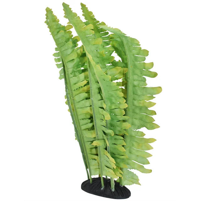 Reptile Green Artificial Silk Fern Plant for Tank - Aquarium Decor