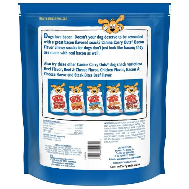 Bacon Flavor Dog Treats - 47oz Bag