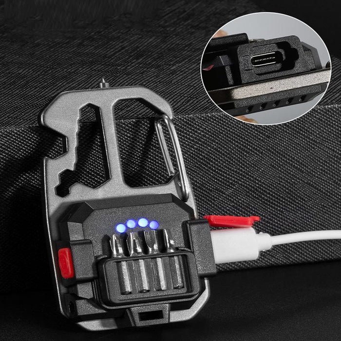 Mini Keychain Flashlight (Multifunctional + 7 Modes)