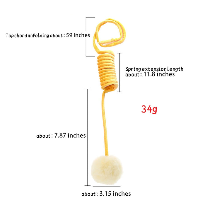 Hanging Spring Ball Cat Toy