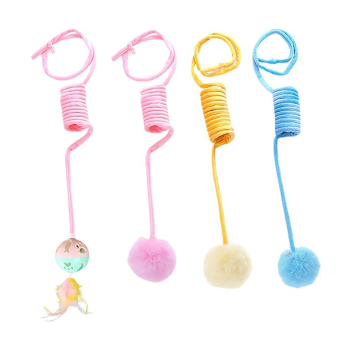 Hanging Spring Ball Cat Toy