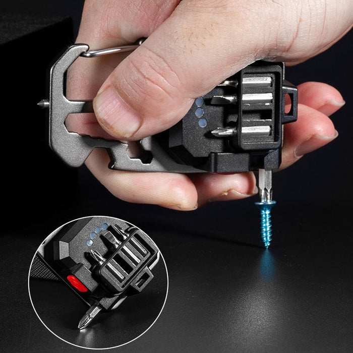 Mini Keychain Flashlight (Multifunctional + 7 Modes)