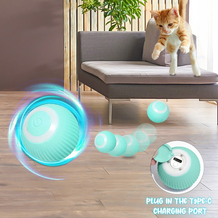 Self-Rolling Ball Cat Toy