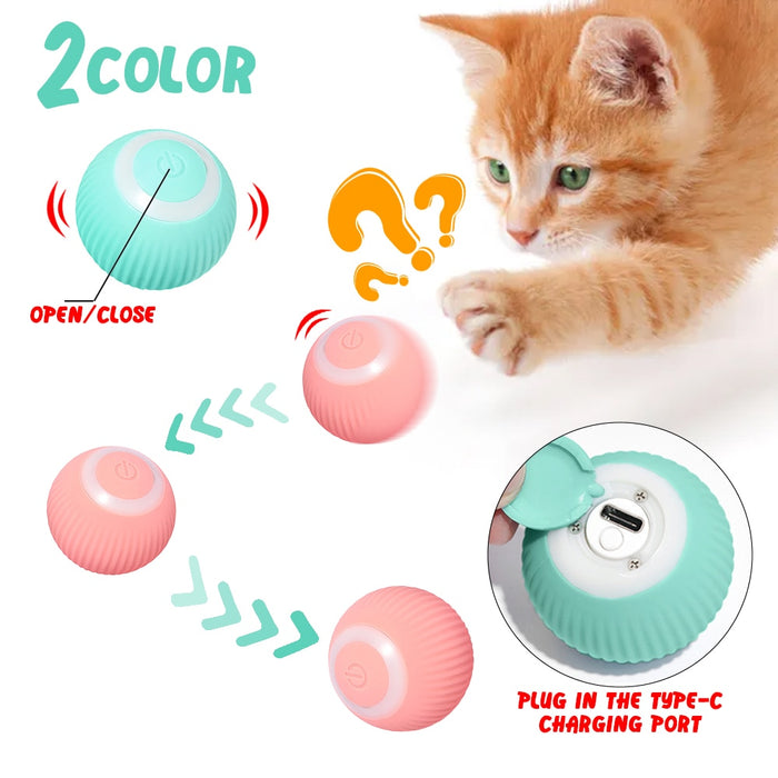 Self-Rolling Ball Cat Toy